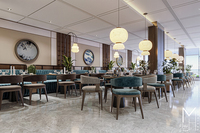 Table et chaises de salle à manger commerciales en bois OEM, mobilier de café moderne en bois, mobilier sur mesure pour hôtels et restaurants