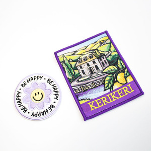 Factory Price Custom Logo Iron-On Woven Embroidered Decorations Heat Feature Garment Patches <strong>Fabric</strong> <strong>Letter</strong> - Product Image 4