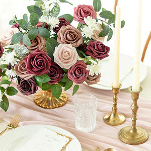 Roses éternelles, savon, roses, fleurs artificielles, <span class=keywords><strong>bouquet</strong></span> <span class=keywords><strong>de</strong></span> roses en mousse rouge pour décoration <span class=keywords><strong>de</strong></span> mariage, vente en gros - Product Image 4