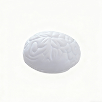 Balle anti-stress en mousse PU personnalisée en forme de cerveau blanche pour garçons et filles de 5 à 7 ans