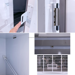 เครื่องซีลถุงน้ำแข็งอุณหภูมิเดี่ยวทำจากเหล็ก1000L ระบายความร้อนด้วยเหล็กสองประตูตู้แช่ถุงน้ำแข็งกลางแจ้ง - Product Image 6