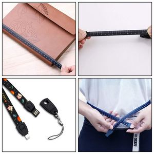 2025 Neck Lanyard Charging <b>Cable</b> Woven Fabric Custom Logo Cross Body USB C Fast Charge Data <b>Cable</b> with Buckle - Product Image 5