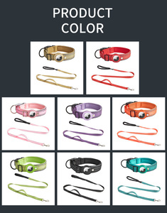 Collares Acolchados <span class=keywords><strong>de</strong></span> Neopreno Cómodos para Mascotas, Collar <span class=keywords><strong>de</strong></span> Nailon Ajustable y Suave para Perros, Collar Reflectante para Perros con Soporte para <span class=keywords><strong>Airtag</strong></span> - Product Image 6