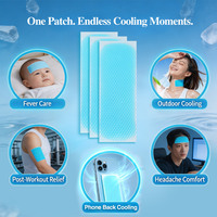 Patch rafraîchissant personnalisé à motif de dessin animé pour enfants, patch en gel hydrogel pour le cou et le corps, fabricant OEM/ODM