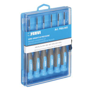 Juego de Destornilladores Torx de Precisión FERVI, Soporte OEM Personalizado, Mango de Acero con Acabado Cromado - Product Image 1
