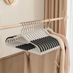 多機能滑り止め衣類プラスチックハンガー省スペーススカートハンガー（スーツ、コート、シャツ用） - Product Image 2