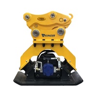 Compacteur à plaques vibrantes hydrauliques avec moteur Permco, équipement de compactage du sol pour la construction routière