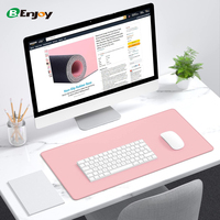 Tapis de bureau rose rectangulaire de taille personnalisée Tapis de souris grand format antidérapant Tapis de souris de jeu étanche par sublimation