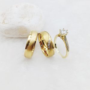 Bijoux Cnc fait à la main en argent sterling 925 véritable bagues de fiançailles de mariage Cz <span class=keywords><strong>diamant</strong></span> 24k plaqué or bijoux alliances <span class=keywords><strong>bague</strong></span> - Product Image 1