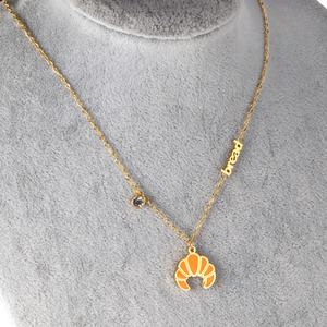 Collar con Colgante de Acero Inoxidable Chapado en Oro de 18k al por Mayor, Diseño Especial de Panadería, Lindo para Niñas y Mujeres - Product Image 4