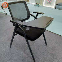 Chaise de formation XYJ avec dossier en maille, chaise de formation pour étudiants, chaise de conférence pliable avec cadre métallique pour salle de classe et salle de réunion