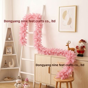 Nouvelle Guirlande Décorative <span class=keywords><strong>de</strong></span> Noël Rose <span class=keywords><strong>en</strong></span> PVC Écologique 2026, 27m <span class=keywords><strong>de</strong></span> Long, 40cm <span class=keywords><strong>de</strong></span> Large, Modèle CS-T-2666, Style Europé<span class=keywords><strong>en</strong></span> et Américain - Product Image 1
