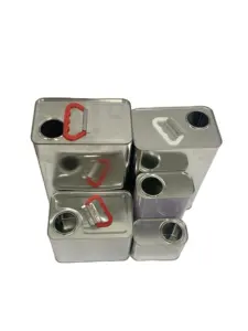 Embalagem personalizada Latas de metal retangulares de grande capacidade 500mL-5L latas vasilhas para embalagens de produtos químicos tamanhos 1L-5L personalizáveis