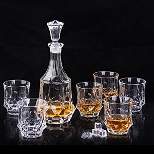 China Wholesale Royal bar Luxury Packing glassware <strong>Wine</strong> <strong>Decanter</strong> With 6 Rock Glass <strong>Wine</strong> Cups Whisky <strong>Decanter</strong> Tumblers <strong>Set</strong> - Product Image 6