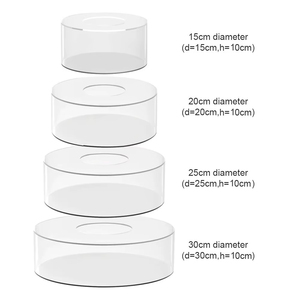 Decoración Moderna para Fiestas de <span class=keywords><strong>Boda</strong></span>, Separador de Pastel Transparente, Bases de Acrílico para Pastel, Juego de Soportes para Pasteles de <span class=keywords><strong>Boda</strong></span> - Product Image 2