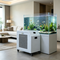 Enfriador de Acuario Automático Fengmang, Bomba de 0.5 HP R410A, Sistema de Calefacción y Refrigeración para Peceras, Enfriador de Agua de Temperatura Constante
