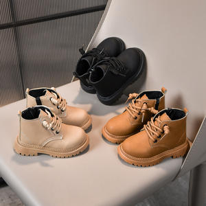 Bottes Martin pour enfants automne-hiver 2025, nouvelles, décontractées, semelle souple, mi-longues, semelle en caoutchouc, imperméables, pour filles et garçons, petites tailles - Product Image 3