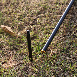 Outdoor Portable Aluminum Alloy Lamp <b>Pole</b> Three-Fold Ground Inserting Camping <b>Light</b> Stand Single Arm Foldable - Product Image 1