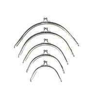 Fermoir de sac à fermeture éclair en métal doré, demi-rond lisse et courbé, plusieurs tailles disponibles (8,5/10,5/12,5/15/18 cm), accessoires de bricolage pour sacs