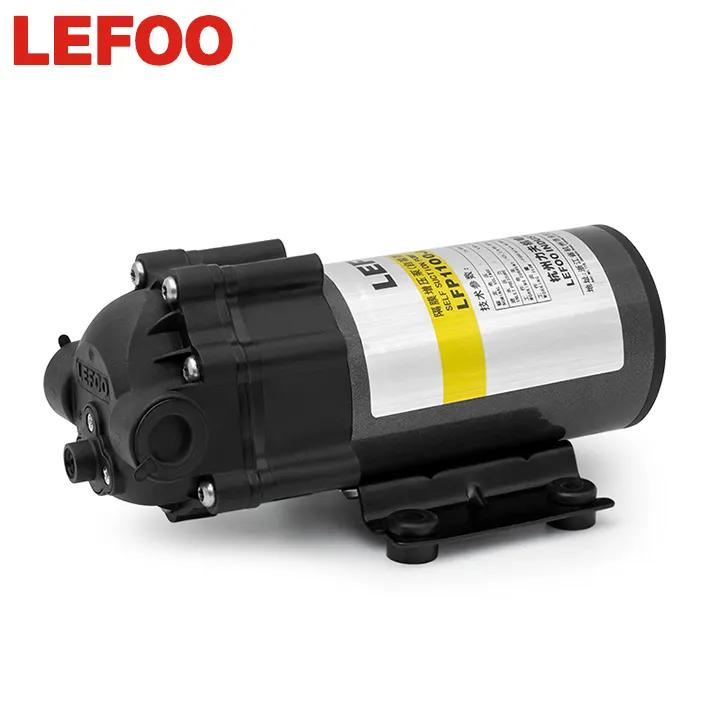 LEFOO-minibomba de agua RO 100 GPD, tamaño pequeño, autocebante, diafragma, potenciador, calidad garantizada