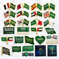 Épingles et autocollants en métal émaillé 3M personnalisés, imperméables, plaqués or/argent/laiton, logo arabe coloré, adhésifs pour coque de téléphone portable