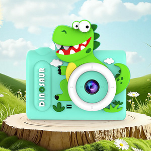 Appareil photo numérique pour enfants X36S Mini double objectif 1080P, adorable dinosaure de dessin animé, cadeau numérique, prix, jouet selfie, imagerie CMOS, MP3, prend en charge la carte MicroSD - Product Image 5