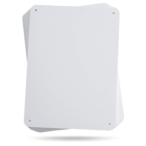 Grosir tanda logam polos sublimasi cetak UV berlapis putih aluminium kustom - Product Image 2