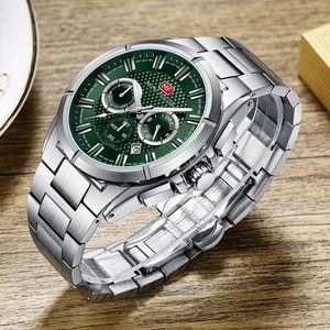 Relojes MINI FOCUS deportivos <span class=keywords><strong>de</strong></span> cuarzo para hombre, marca superior, <span class=keywords><strong>reloj</strong></span> multifunción <span class=keywords><strong>de</strong></span> lujo con indicador <span class=keywords><strong>de</strong></span> fecha, <span class=keywords><strong>reloj</strong></span> resistente al agua a la moda, acero inoxidable 0495G - Product Image 3