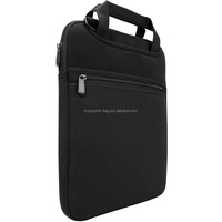 Sac pour ordinateur portable en néoprène de 14 pouces avec poignée, bandoulière, pochette verticale pour ordinateur portable, poche avant, étui de protection pour le transport
