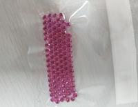 Perles rondes en pierres précieuses de 6 mm, 8 mm, 10 mm, 5 pièces #   Boule de rubis synthétique rouge