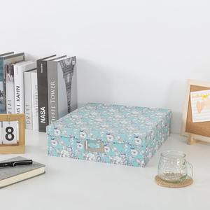 Boîte de rangement pour photos recouverte d'un motif floral, idéale pour le rangement d'albums et personnalisable selon vos besoins - Product Image 3