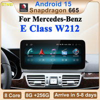 Lecteur multimédia automobile CNSTWE Qualcomm 665 12,3 pouces Android 14 GPS CarPlay sans fil Android Auto Audio haute résolution MP3 pour