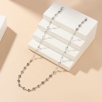 Hip hop collier pour femmes plaqué or de haute qualité, Punk croix grosse chaîne ras du cou