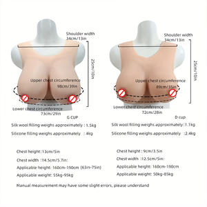 Payudara palsu silikon payudara palsu Payudara palsu pembentuk cangkir besar plat payudara Transgender Cosplay Drag Queen silikon - Product Image 4