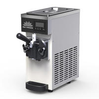 Machine à glace électrique domestique 3,5 L en acier inoxydable, à tête unique, efficace, sûre, automatique et silencieuse pour desserts faits maison en famille