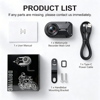 Caméra de tableau de bord haute définition pour moto, WiFi, étanche IP66, mini enregistreur vidéo pour moto, adapté aux ATV et UTV