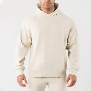 Custom Printing Logo Best Selling Fitness Gym Wear Good Quality Side Pocket Men's Single-Brushed Pullover Hoodie
