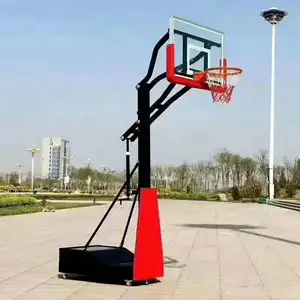 Suporte de aro de basquete portátil elétrico-hidráulico mais quente