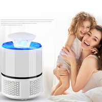Stille, veilige, USB-aangedreven muggenmoordenaarlamp 365 nm UV voor baby's/huisdieren 20 ㎡   Elektrische muggenverdelers voor thuisgebruik