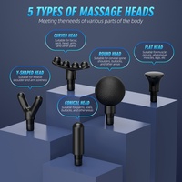 Pistola de Masaje para Gimnasio y Fitness, para Recuperación Muscular, Portátil, Inalámbrica, de Percusión Profunda, para Masaje Facial