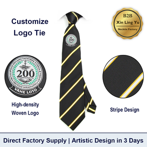 Fabricante de Corbatas Personalizadas Ecológicas con Logotipo Personalizado, Corbata Tejida con Logotipo, Corbatas para Graduación, Uniformes Universitarios, Cravates - Product Image 1