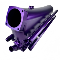 Collecteur d'admission RB26 en aluminium usiné CNC avec composants en acier inoxydable pour voiture de course Nissan