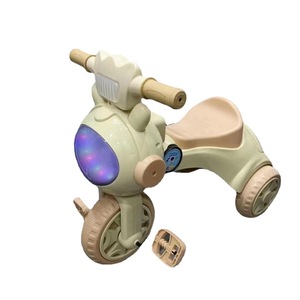 Children's Tricycle Baby Pedal Car 2-4 Years Plastic Foaming Wheels With Lights And Music Toy For Kids - Product Image 3
