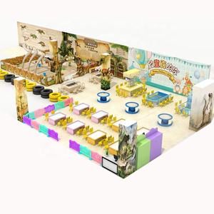 Parc d'attractions archéologique avec fosse à sable sur le thème des dinosaures, décorations thématiques et jeux amusants pour les aires de jeux intérieures et les stations balnéaires - Product Image 6