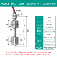 Interrupteur à flotteur miniature en acier inoxydable 304 résistant aux hautes températures, contrôleur de niveau d'eau, capteur de niveau de liquide automatique
