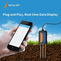 YATUN Capteur de température et d'humidité du sol Capteur de sol intelligent EC PH NPK