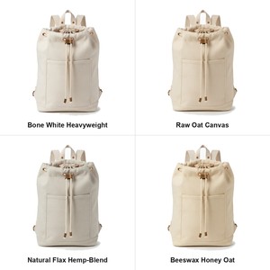 Sac à dos de randonnée en mélange de chanvre pour pickleball, capacité 1 raquette 12 oz, non teint, logo personnalisé, vente en gros, sac à dos pour raquettes de tennis et de padel - Product Image 5