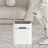 Poubelle Intelligente Slim ELPHECO avec Capteur Tactile, Design Moderne en Plastique pour Usage Domestique