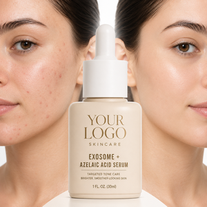 Suero para Piel Sensible de Marca Privada, Reduce la Irritación, Suaviza, Ilumina, Repara la Textura de la Piel, Suero con Exosomas y Ácido Azelaico - Product Image 1