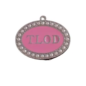 Kualitas tinggi berbentuk Oval jimat merah muda Enamel perkumpulan wanita perbedaan TLOD terinspirasi liontin aksesoris perhiasan wanita